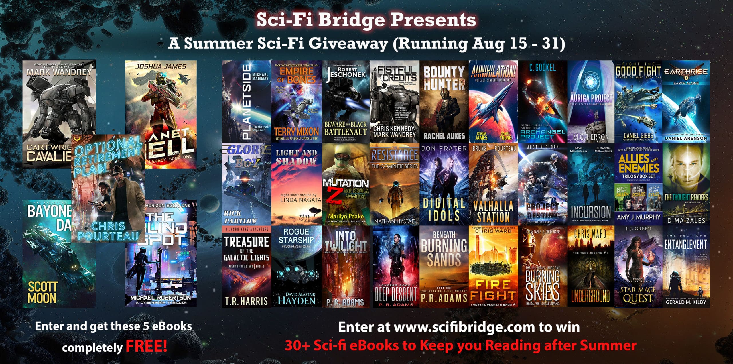 And Now: A Sci-Fi Bridge Summer Giveaway!